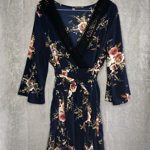 Boho Dress Wrap V Neck